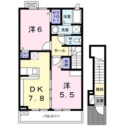 東水巻駅 徒歩3分 2階の物件間取画像